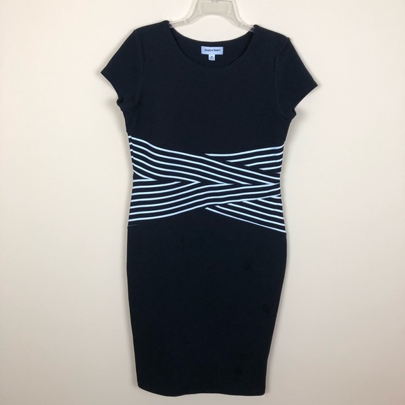 Shelby & Palmer Dresses & Skirts - Black & White Figure Flattering Bodycon